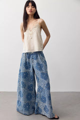 OneTeaspoon Daddios Printed Super Wide-Leg Jeans