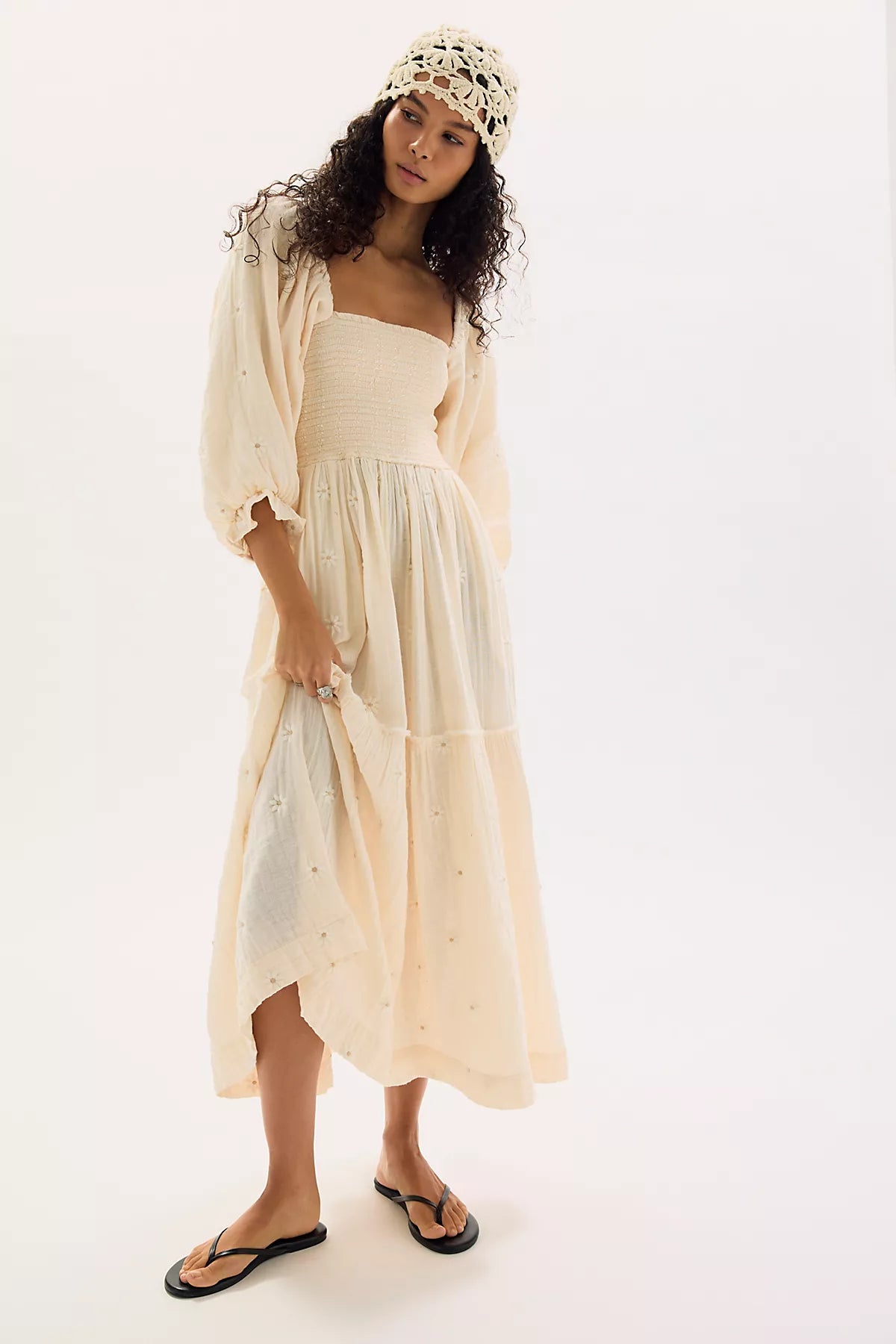 Dahlia Embroidered Maxi Dress