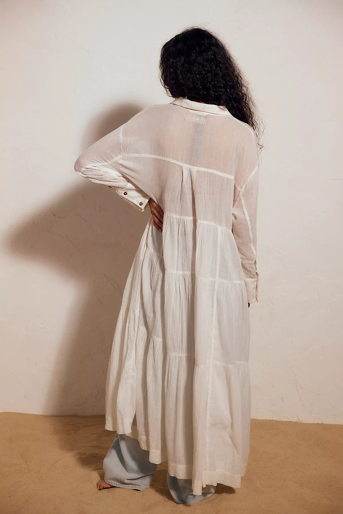 Salt Breeze Cotton Midi Dress