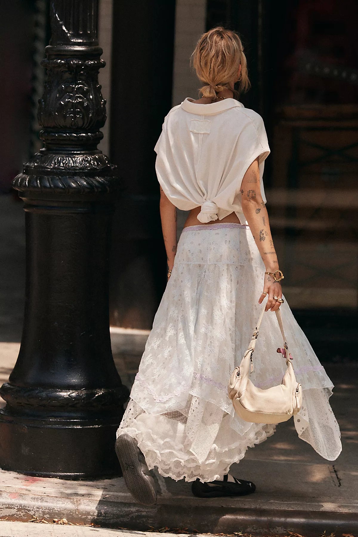 Lady Lux Midi Slip Skirt