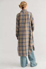 Llea Blue Two Pocket Maxi Top