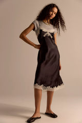 Only Hearts Silk Charmeuse Midi Slip Dress