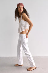 EB Denim Ariel Mid-Rise Wedgie Jeans