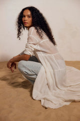 Salt Breeze Cotton Midi Dress