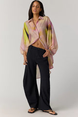Mes Demoiselles Reini Oversized Button Down Top