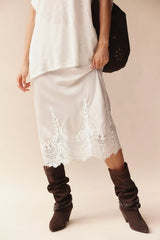 Sweet Escape Midi Slip Skirt