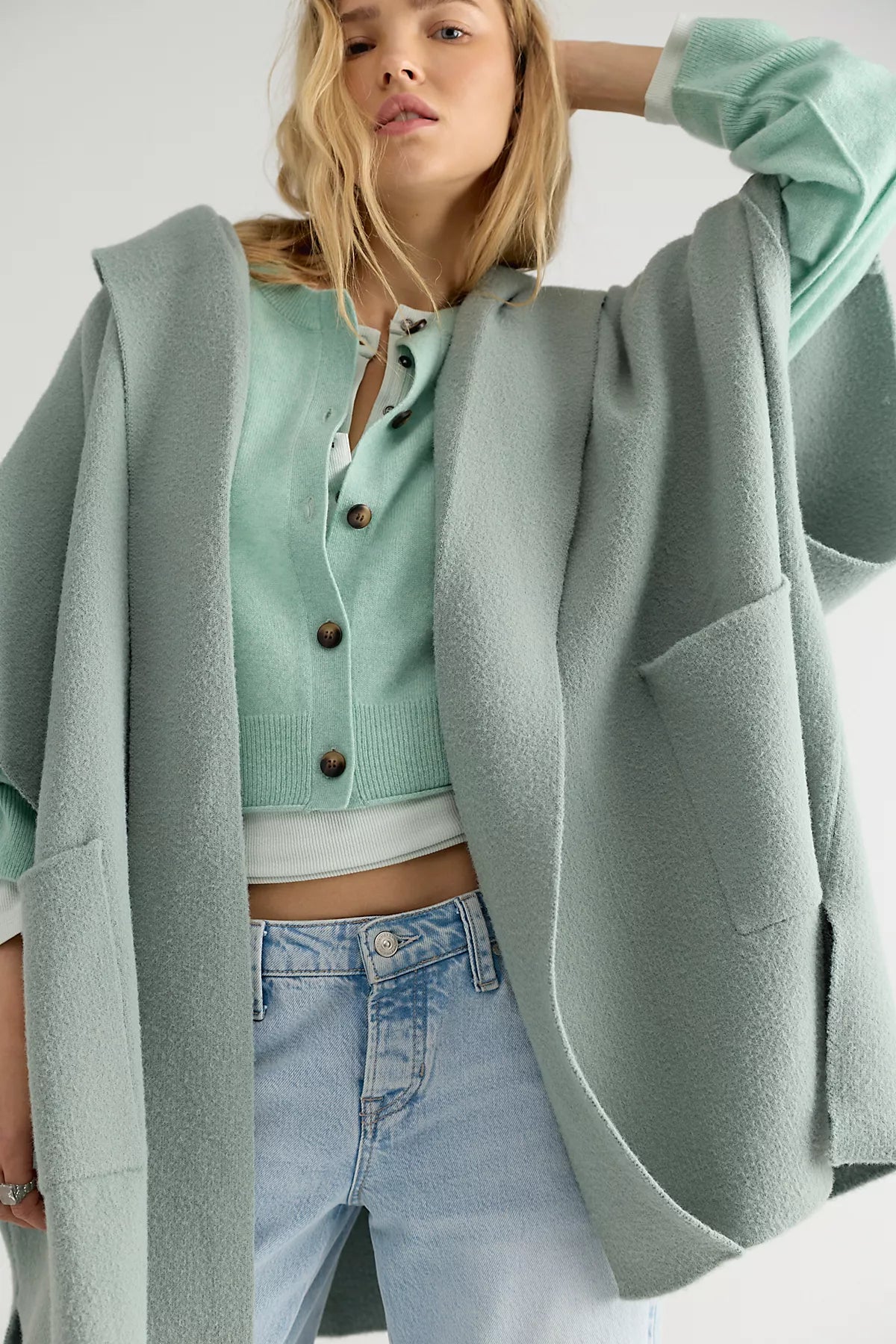 All I Need Cozy Hooded Duster