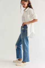 RE/DONE Levi's Bandana Boyfriend Jeans