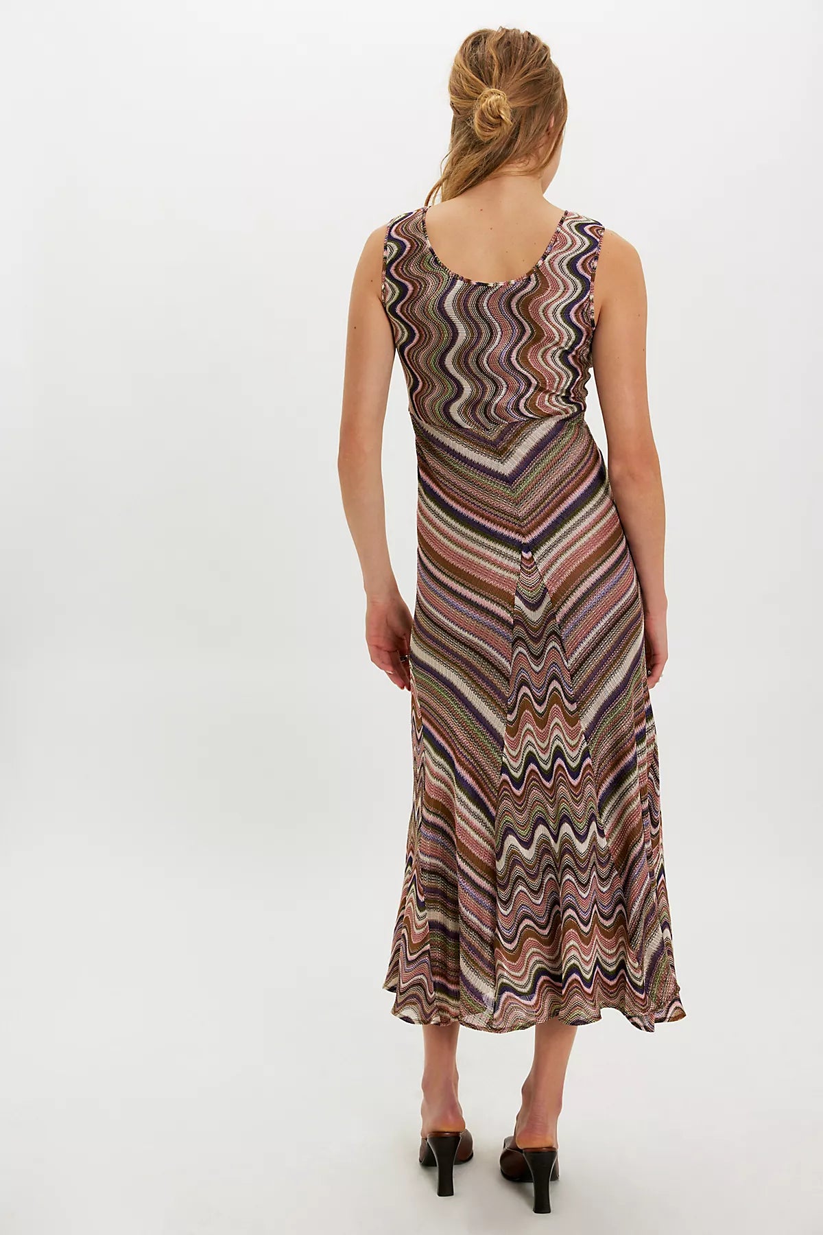 Anna Sui Godet Knit Midi Dress