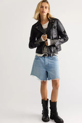 Mauritius Soraya Leather Moto Jacket