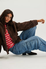 Snacks! by MOTHER The Side Dish Cargo Skimp Jeans