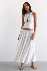 Norma Kamali Flared Cotton Midi Skirt