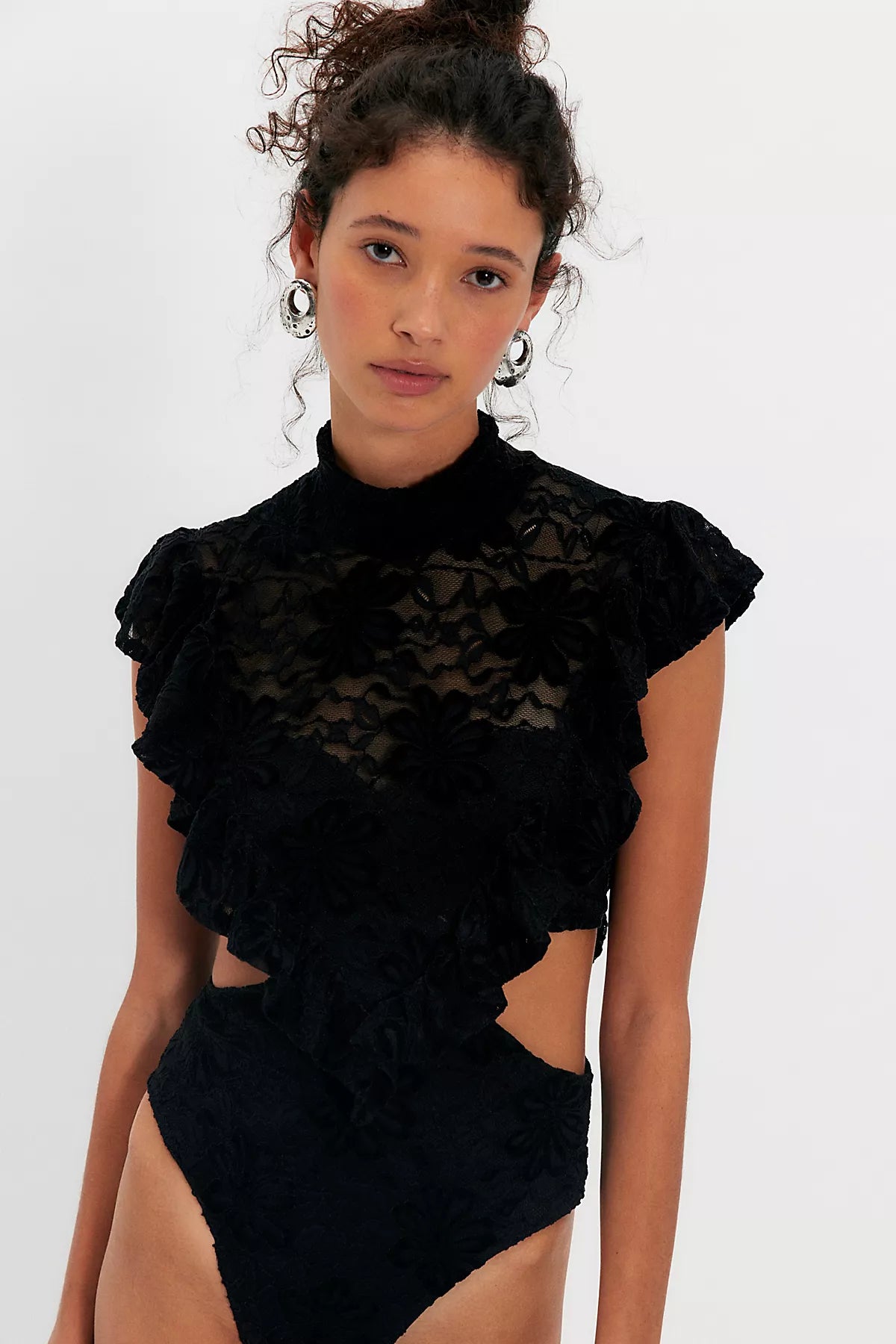 Nightcap Fleur Lace Apron Bodysuit