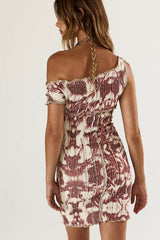 Luna Del Pinal La Rosa Off-The-Shoulder Mini Dress