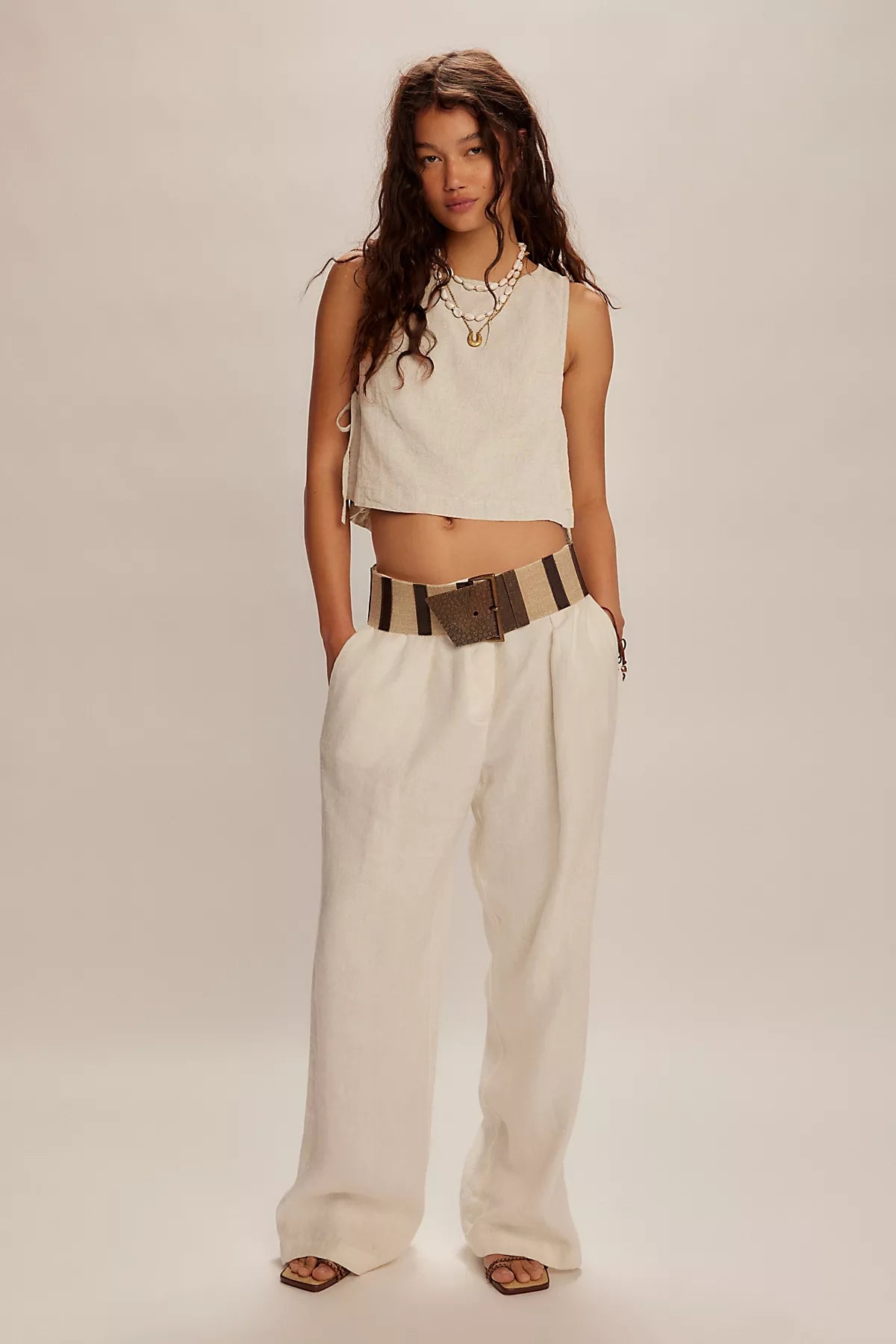 Nora Cotton-Linen Top