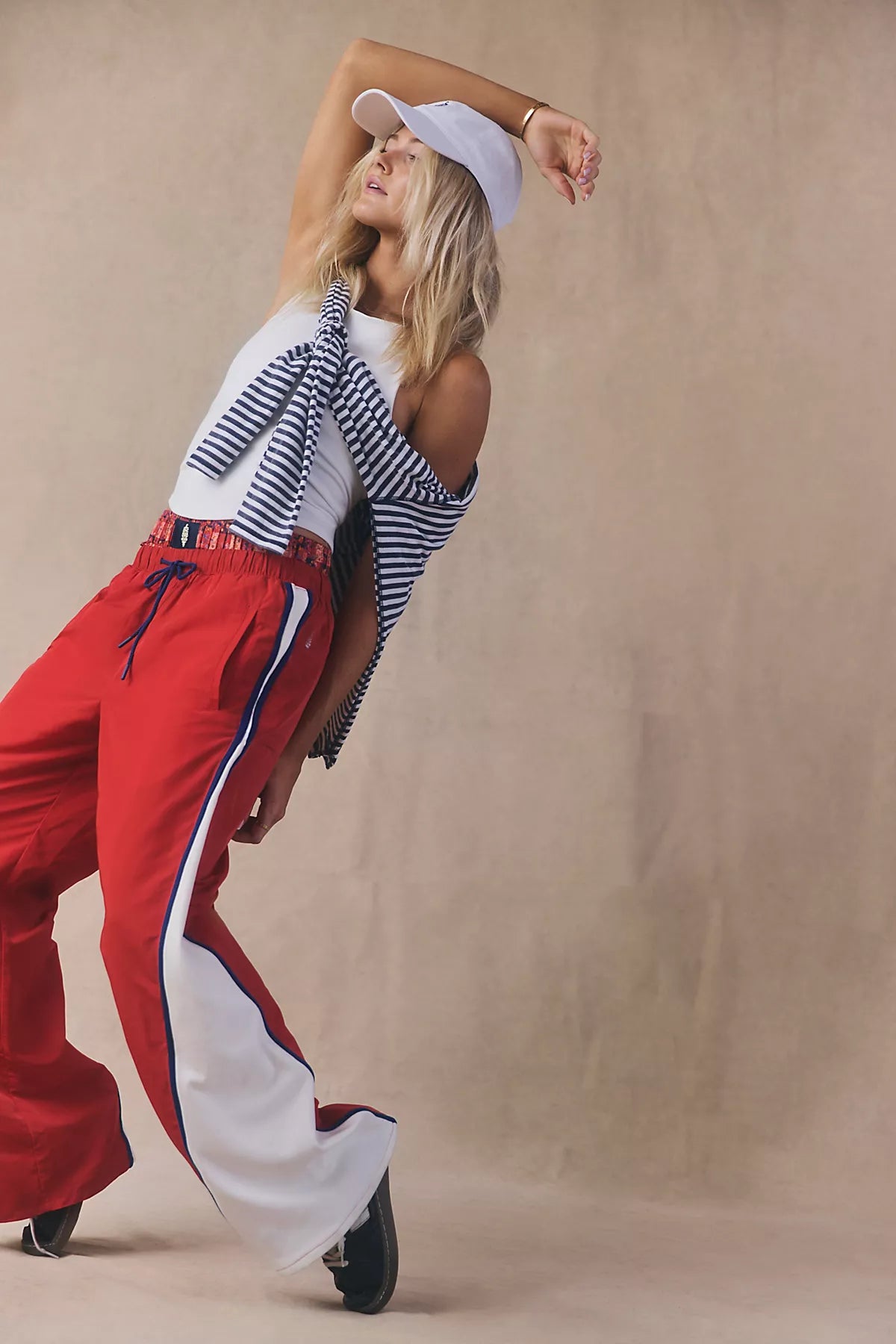 Retro Rider Fleece-Paneled Pants