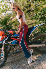 Retro Rider Fleece-Paneled Pants