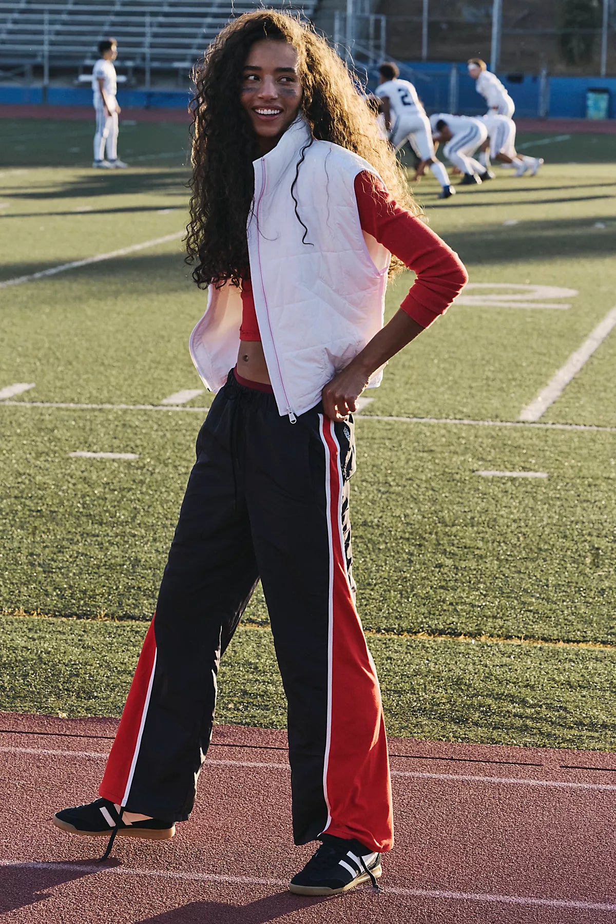 Retro Rider Fleece-Paneled Pants