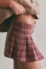 Sherry Pleated Mini Skirt