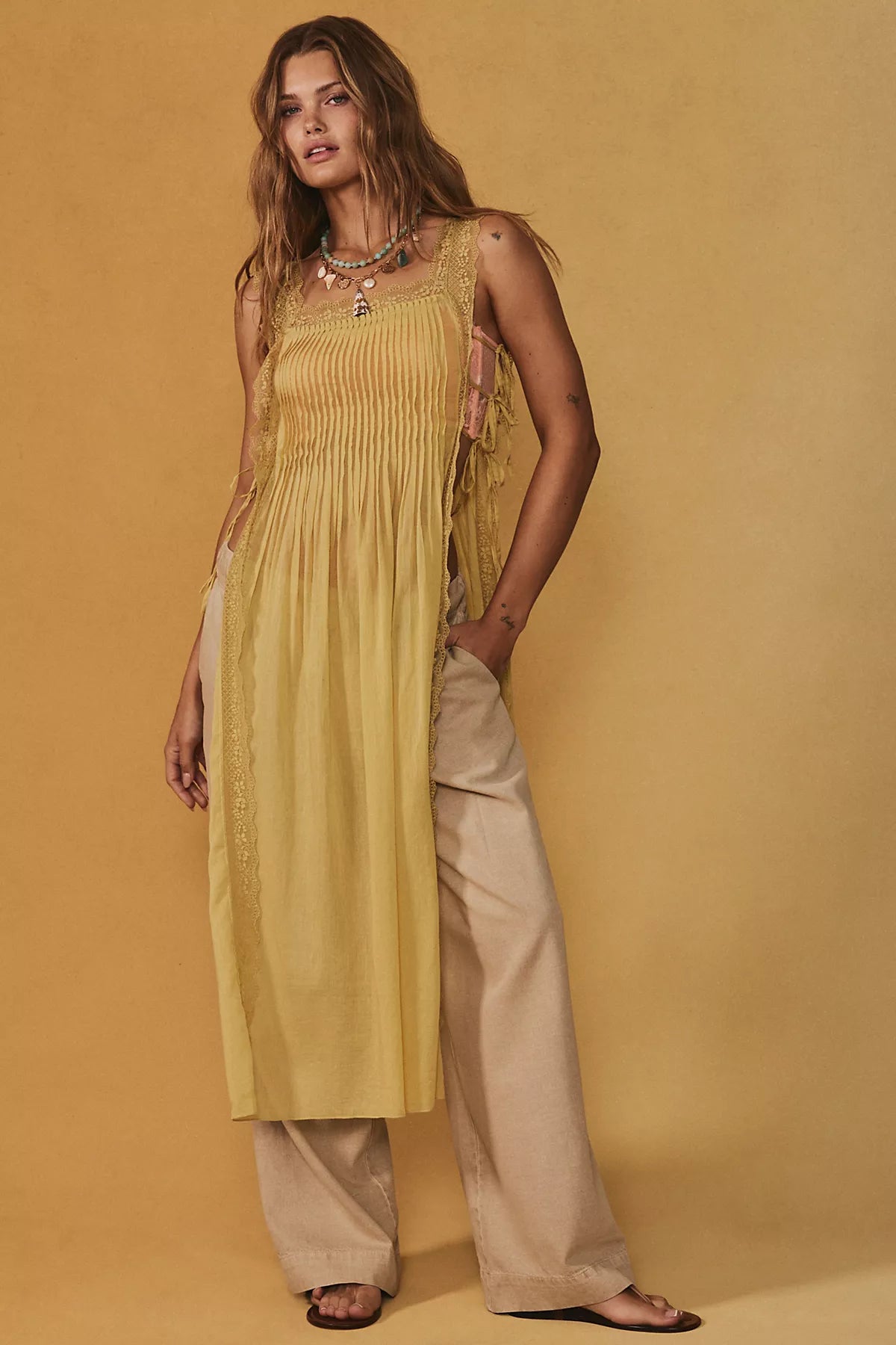 Tidal Moon Low-Rise Pull-On Pants